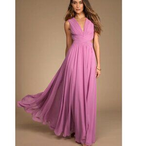 Vivid Imagination Lilac Cutout Maxi Dress Size XS New NWOT